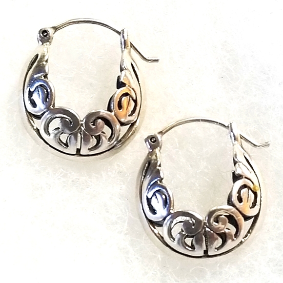 Silpada Sterling Silver Filigree Earrings - Picture 4 of 11